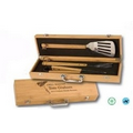 Bamboo 3 Piece BBQ Gift Set